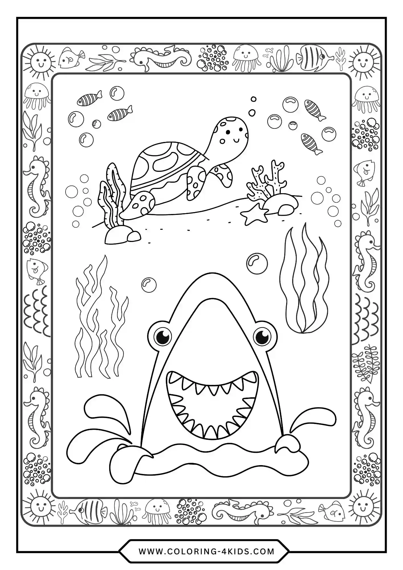 Turtle Coloring Pages coloring page for kids
