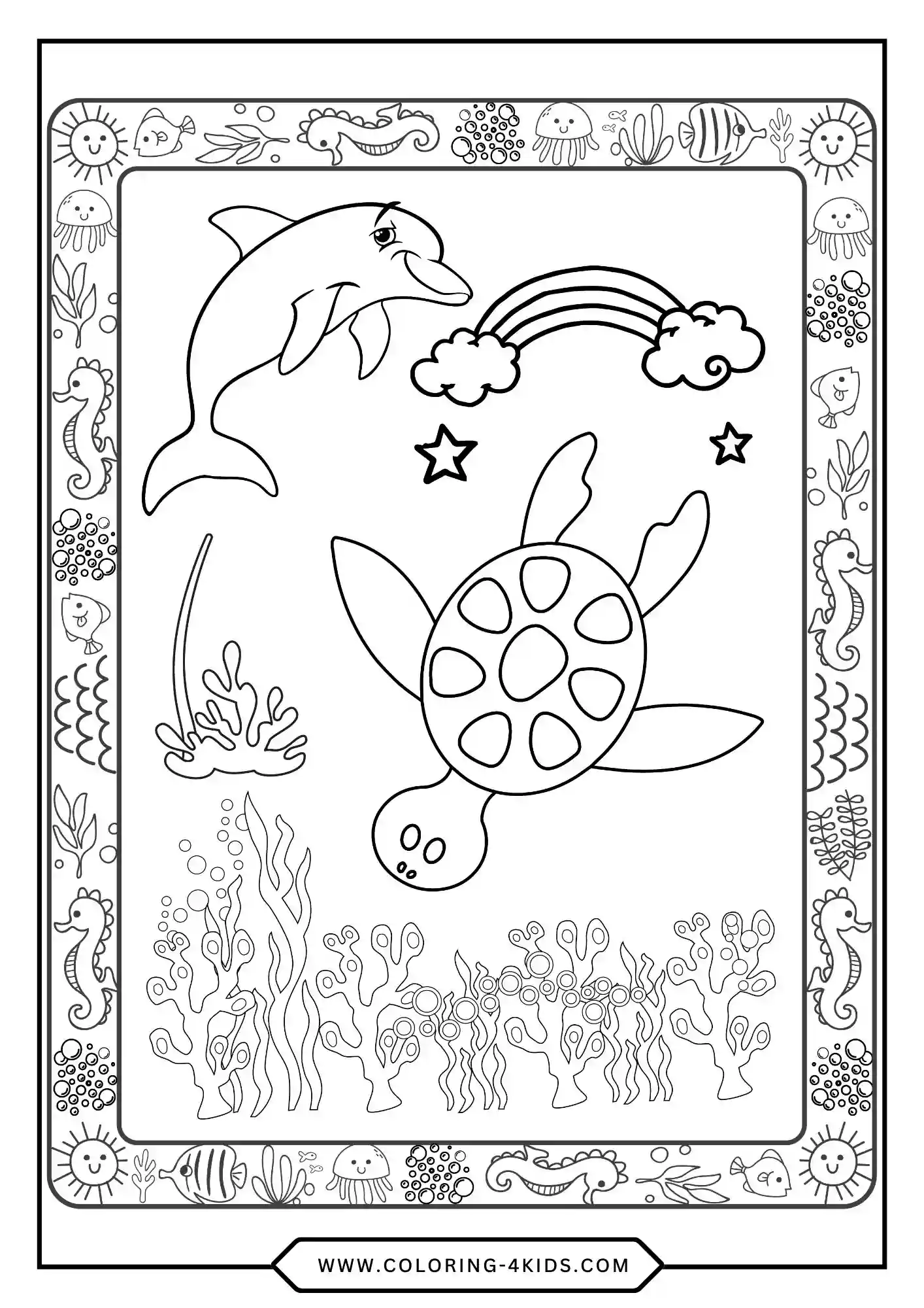 Free Turtle Coloring Pages coloring page for kids