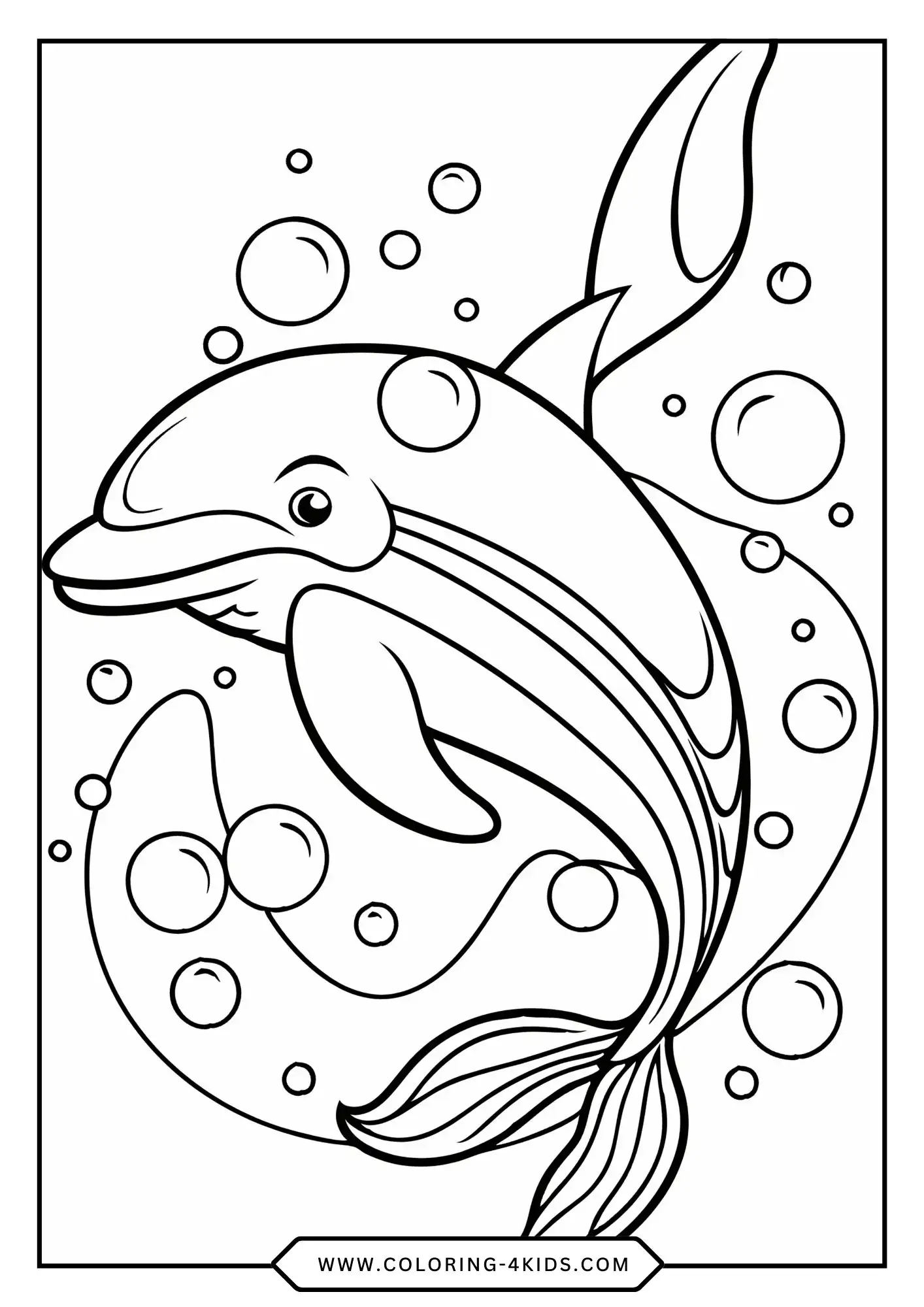 Whale Coloring Pages coloring page for kids