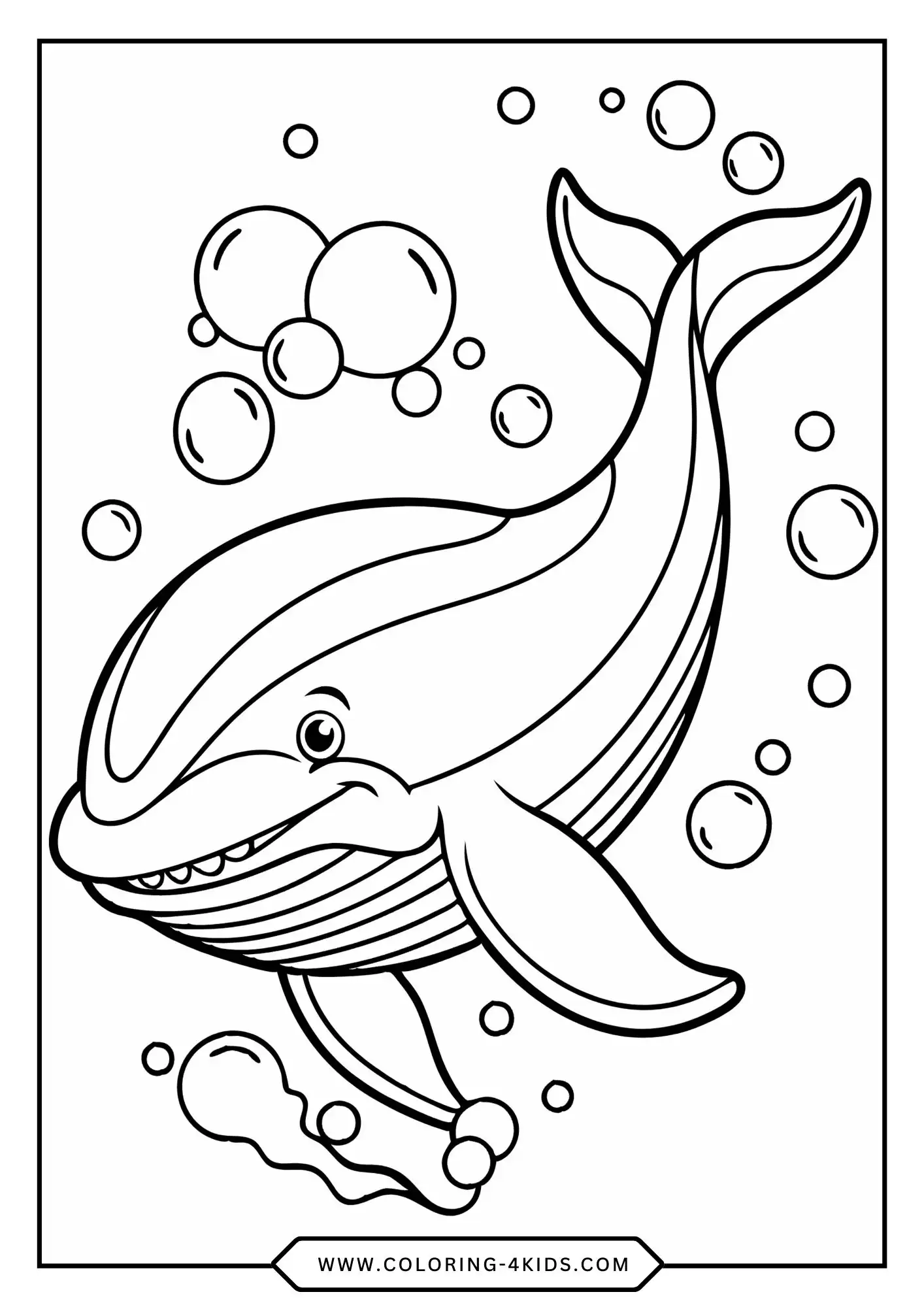 Whale Coloring Pages coloring page for kids