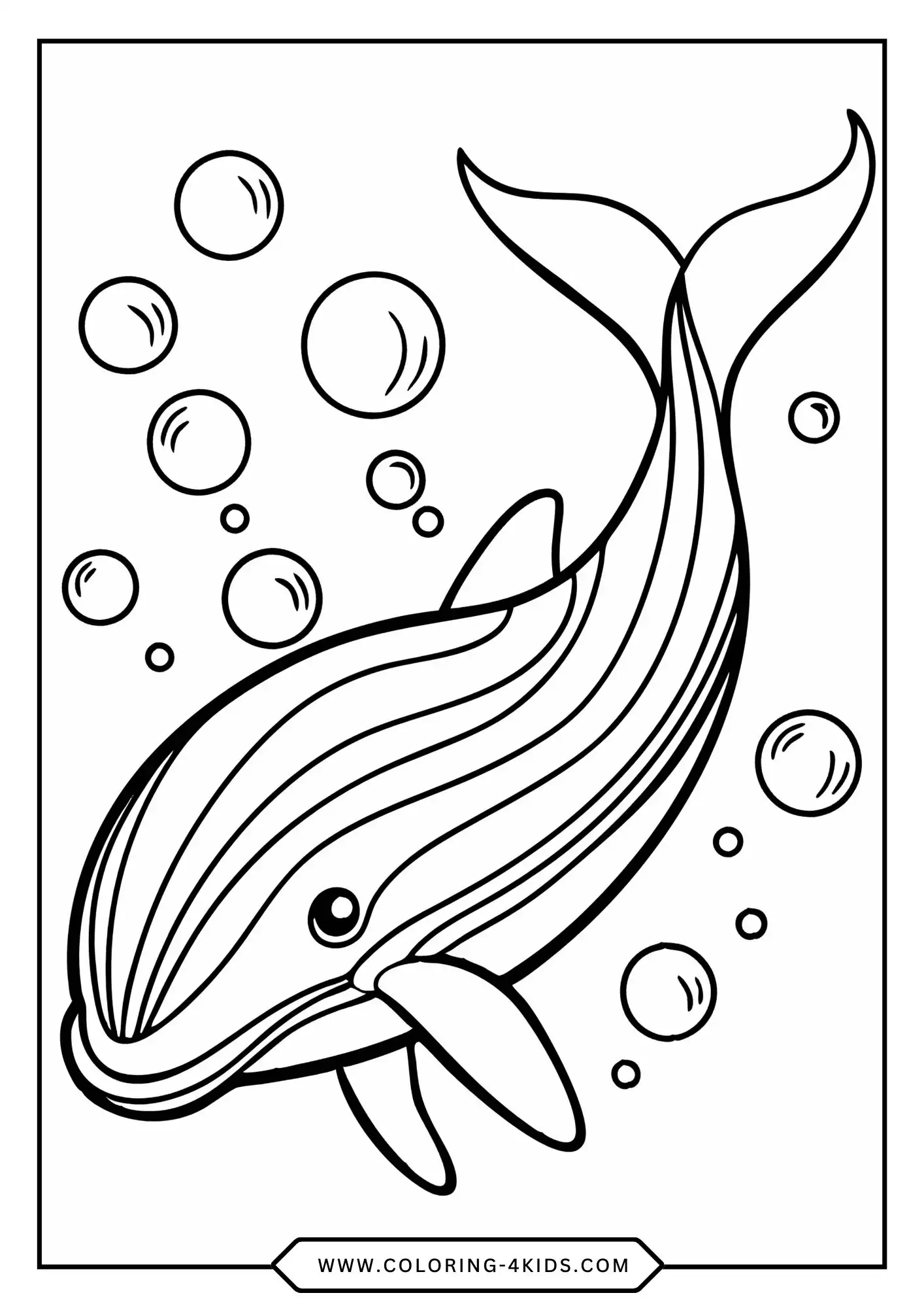 Printable Whale Coloring Pages coloring page for kids