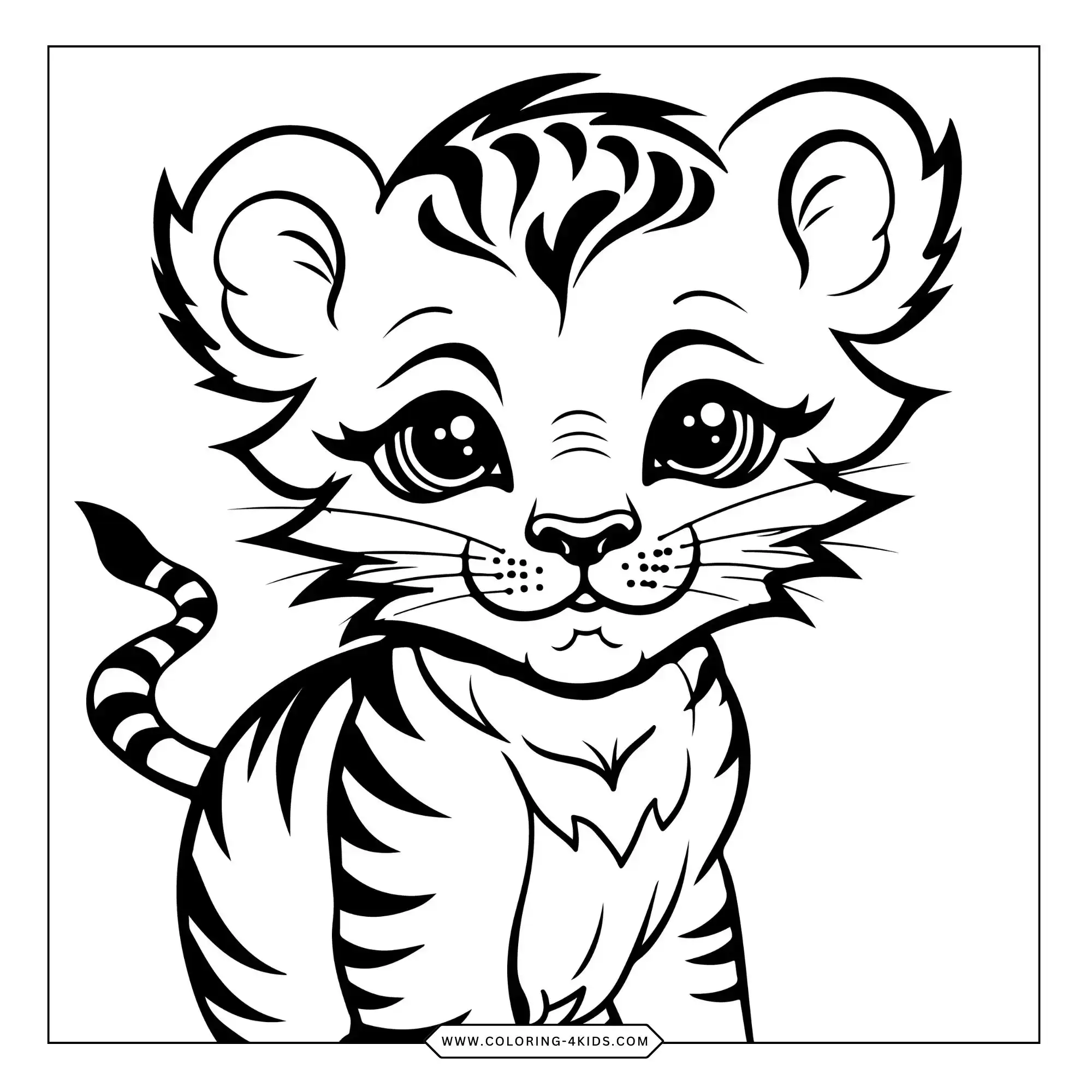 Printable Wild Animals Coloring Pages coloring page for kids