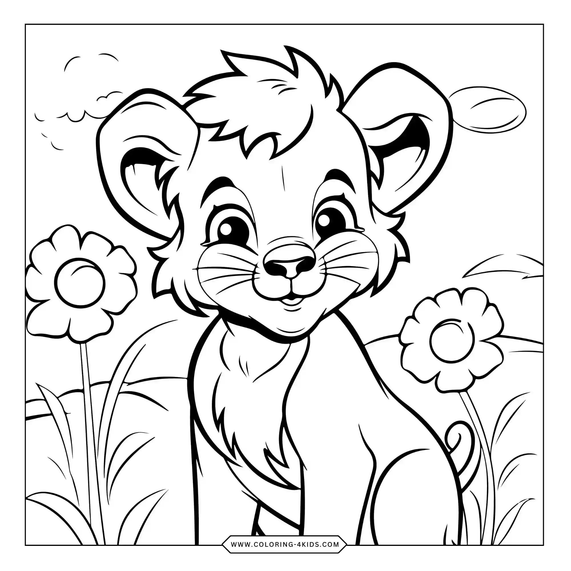 Free Wild Animals Coloring Pages coloring page for kids