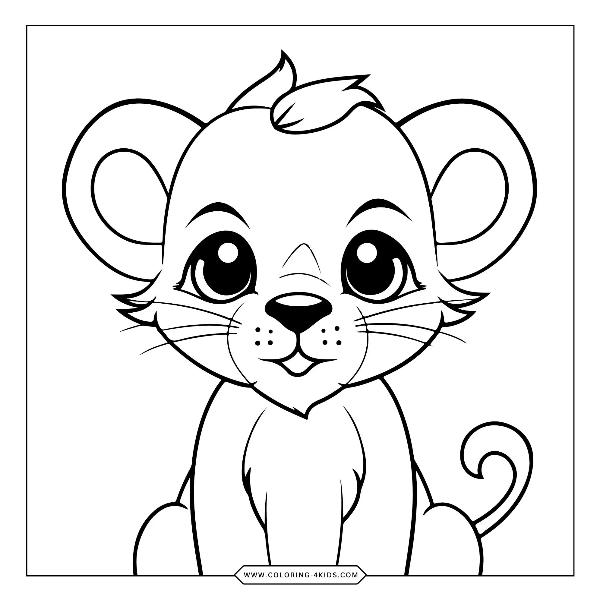Printable Wild Animals Coloring Pages coloring page for kids