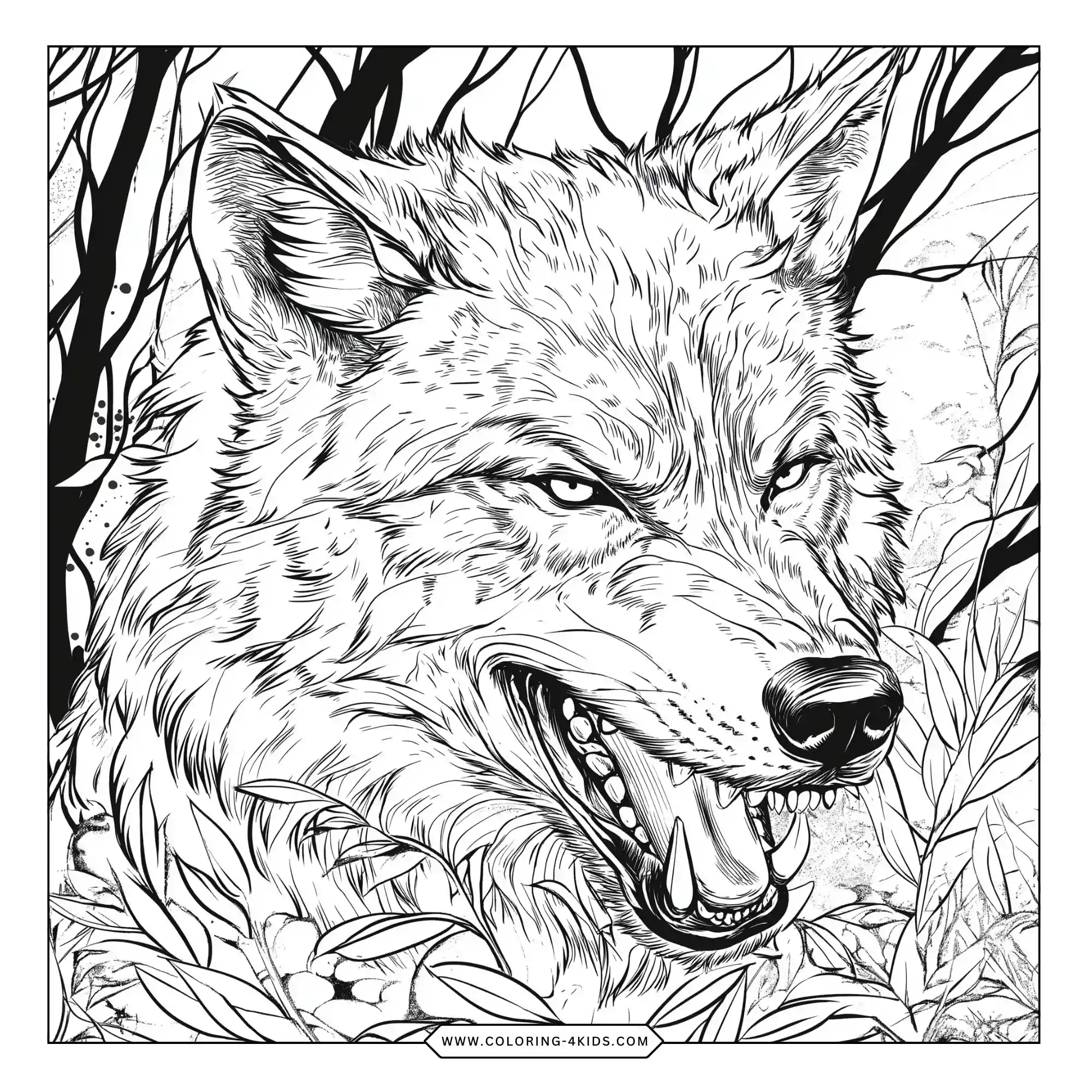 Wolf Coloring Coloring Pages coloring page for kids