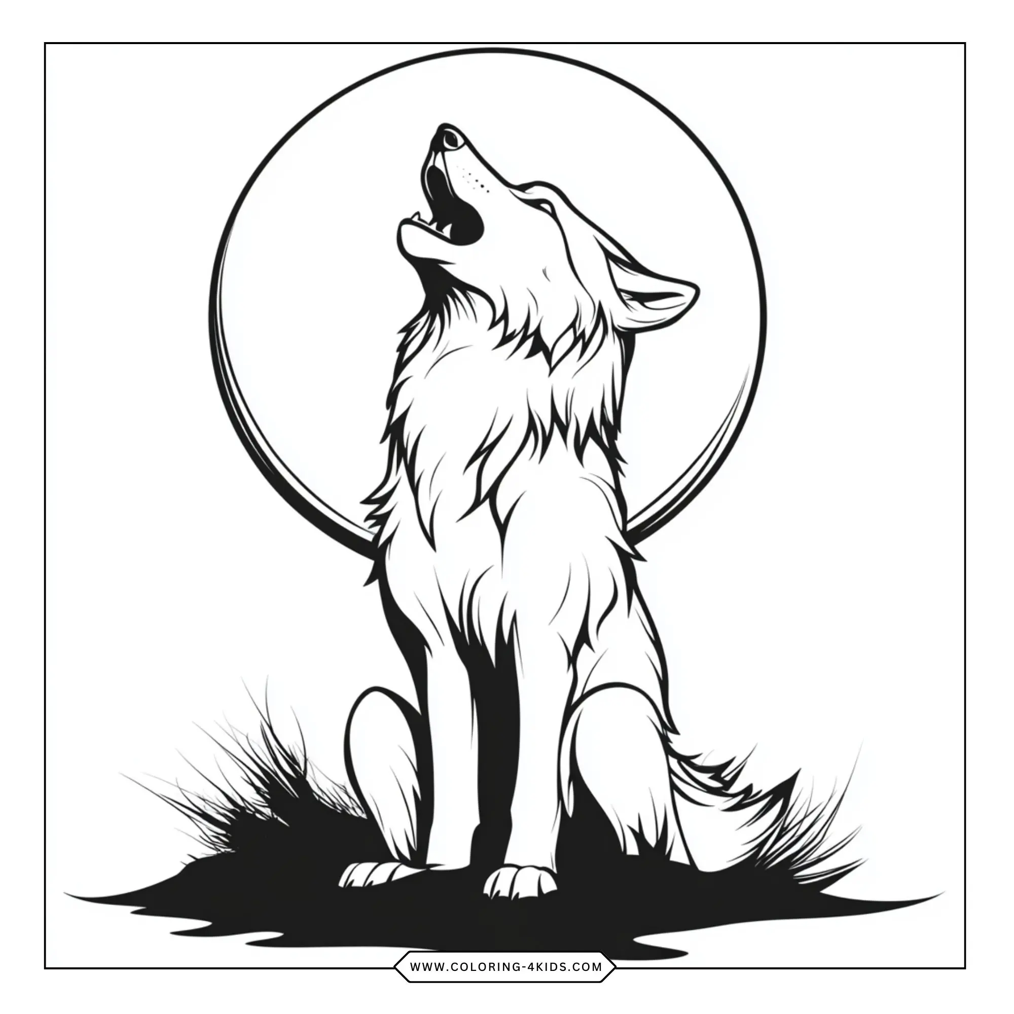 Wolf Coloring Coloring Pages coloring page for kids