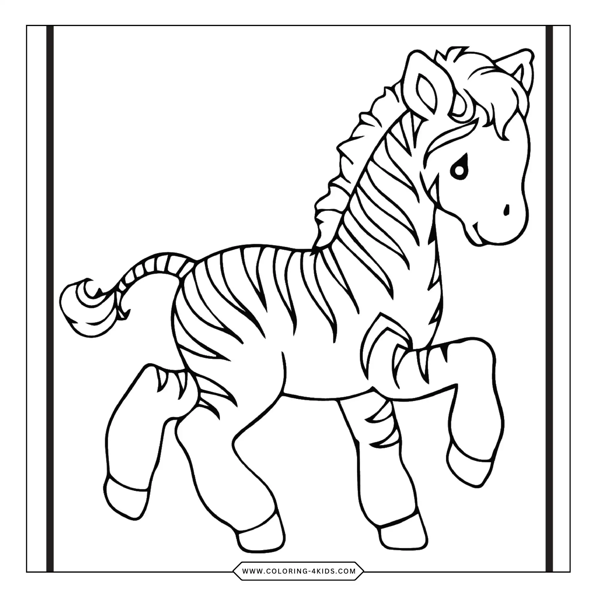 Printable Zoo Animals Coloring Pages coloring page for kids