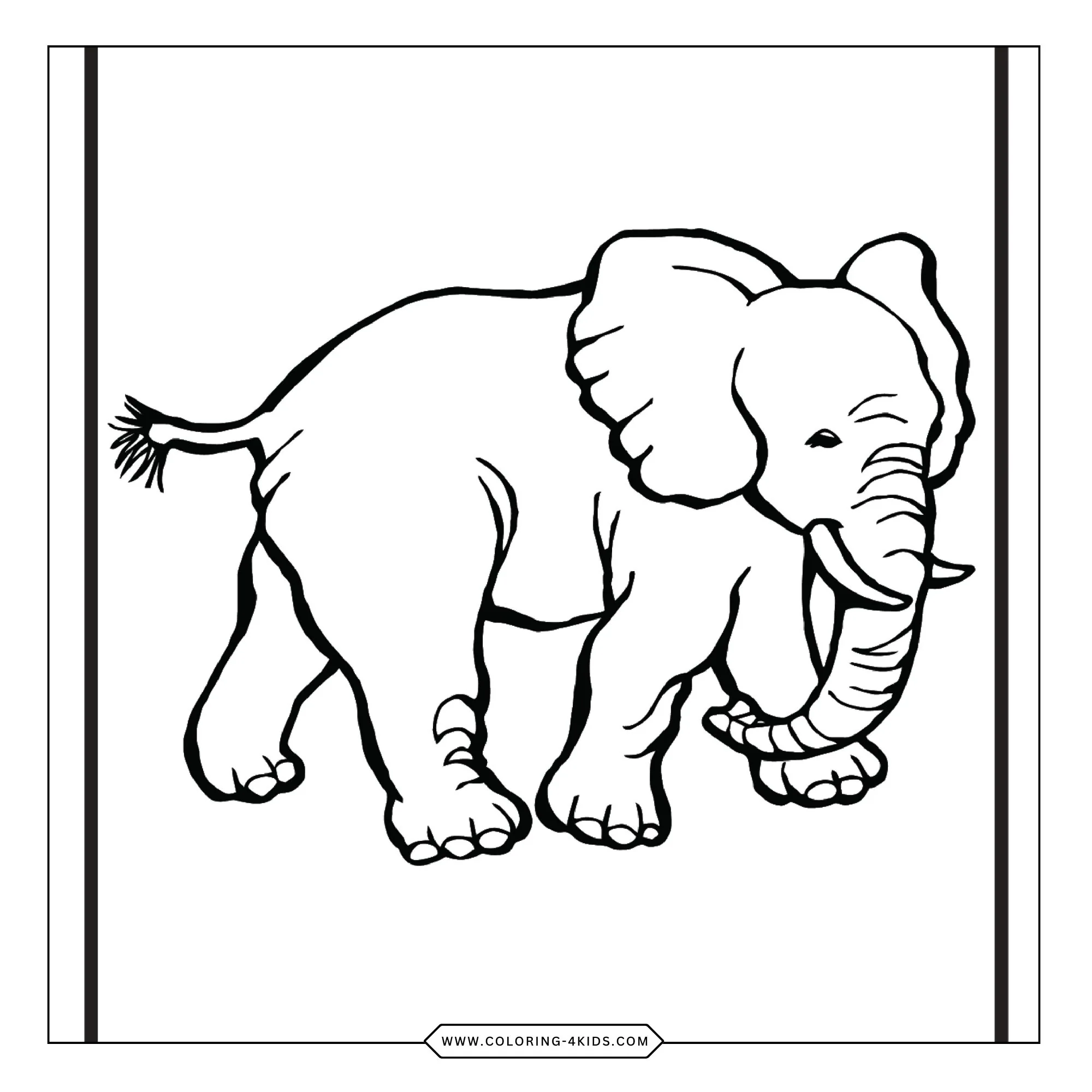 Printable Zoo Animals Coloring Pages coloring page for kids
